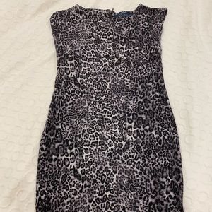 ZARA leopard work dress